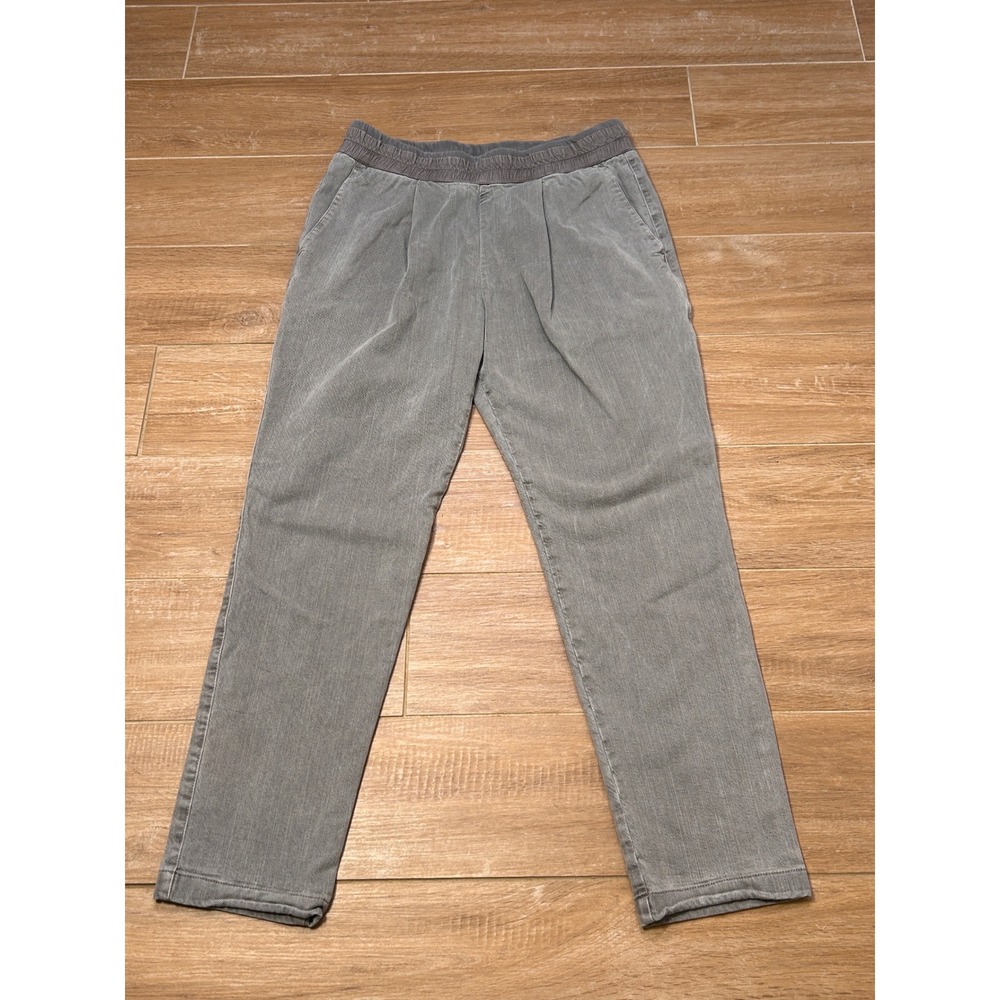 James Perse‎ Los Angeles Grey Pleated Drawstring Elastic Waist Pants Size 0